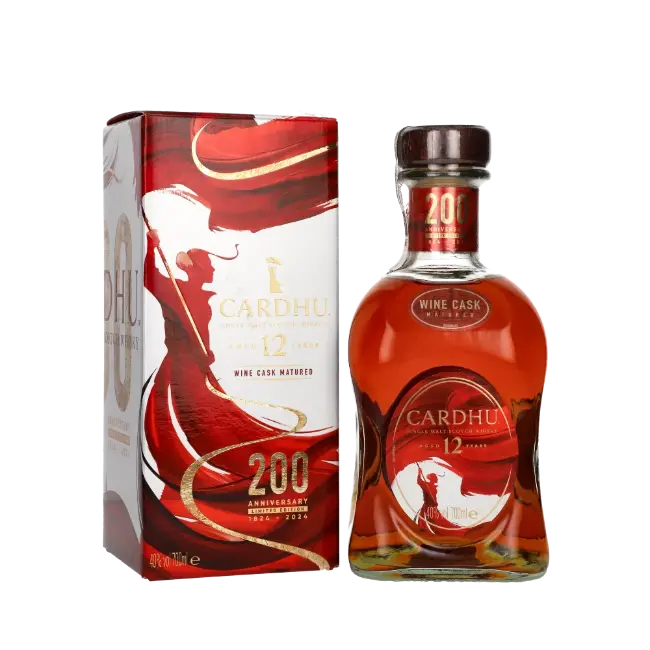 zdjęcie produktu CARDHU 12 Y WINE CASK 200TH ANNIVERSARY 40% 0,7L 1