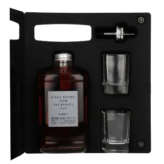 zdjęcie produktu NIKKA FROM BARREL 51,4% 0,5L ZESTAW ZE SZKLANKAMI