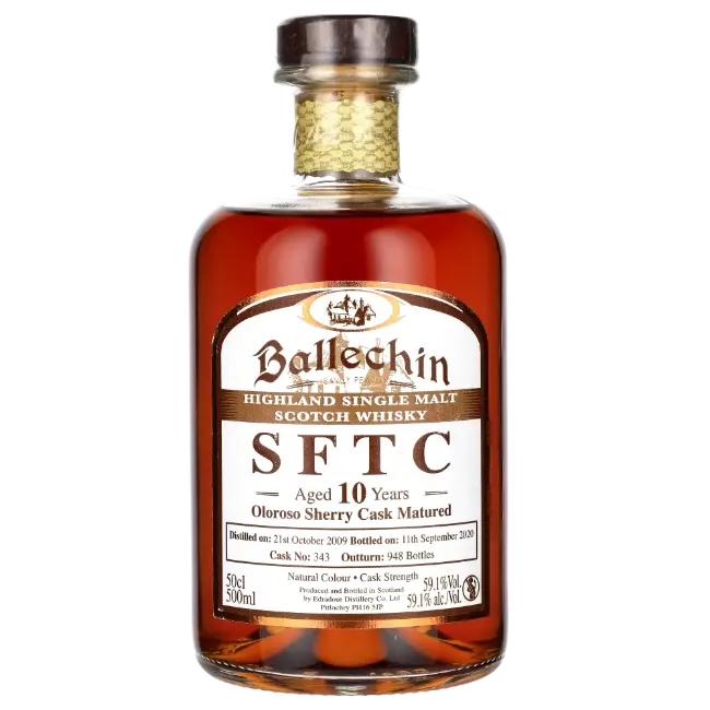 zdjęcie produktu EDRADOUR SFTC 10Y SHERRY 2009 59,1% 0,5L BEZ-OPAKOWANIA 0