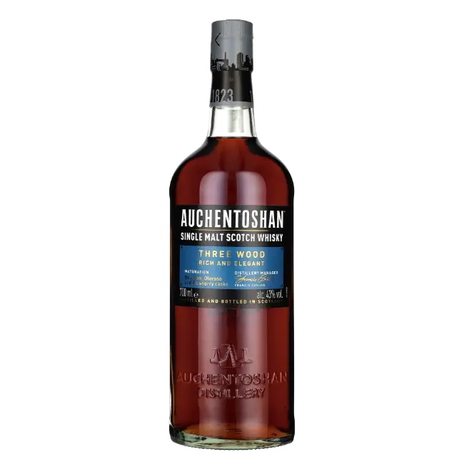 zdjęcie produktu WHISKY SM AUCHENTOSHAN THREE WOOD 43% 0,7L GB 1