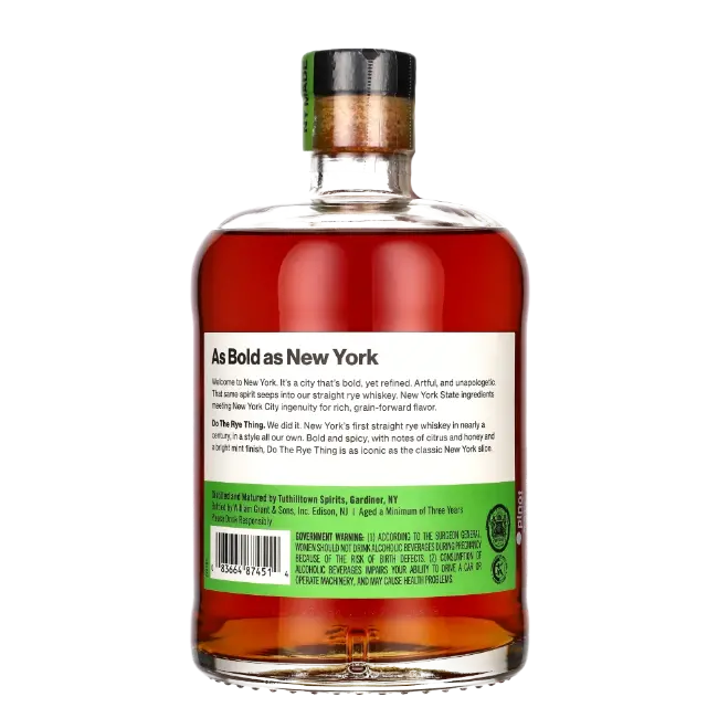 zdjęcie produktu HUDSON NY DO THE RYE THING 46% 0,75L 1