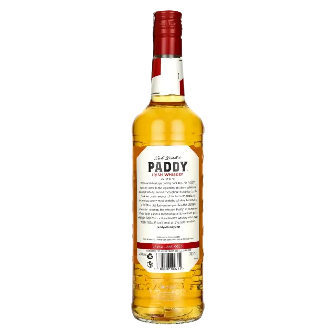 zdjęcie produktu PADDY IRISH WHISKY 40% 0,7L 1