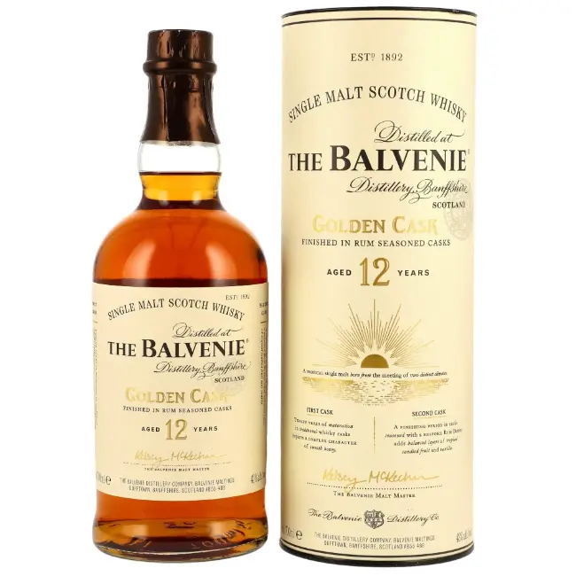 zdjęcie produktu BALVENIE 12 Y GOLDEN CASK RUM CASK FINISH 43% 0,7L 0