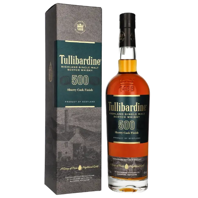 zdjęcie produktu TULLIBARDINE 500 SHERRY 43% 0,7L 0