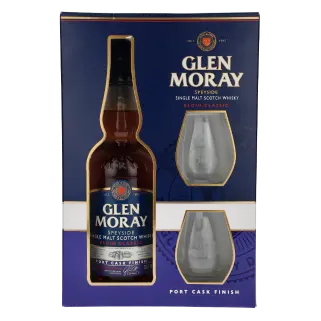zdjęcie produktu GLEN MORAY PORT 40% 0,7L GLASS PACK