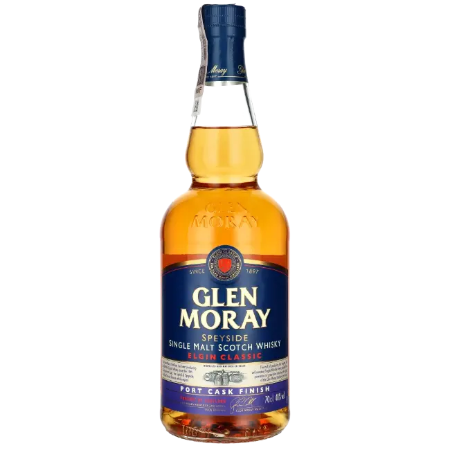 zdjęcie produktu GLEN MORAY PORT 40% 0,7L GLASS PACK 3