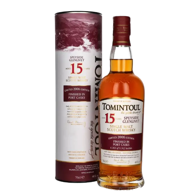 zdjęcie produktu TOMINTOUL 15Y PORTWOOD FINISH 46% 0,7L 3