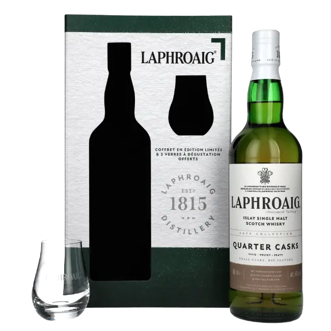 zdjęcie produktu LAPHROAIG QUARTER CASK 48% 0,7L + SZKLANKI 0