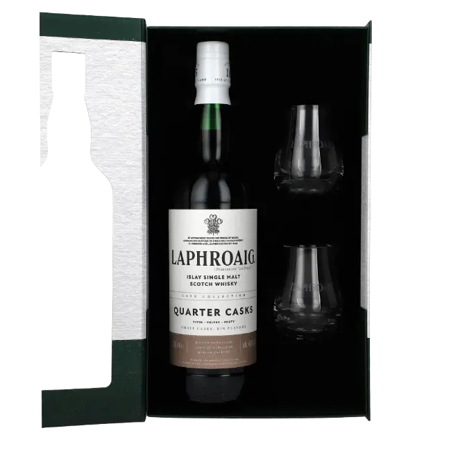 zdjęcie produktu LAPHROAIG QUARTER CASK 48% 0,7L + SZKLANKI 2