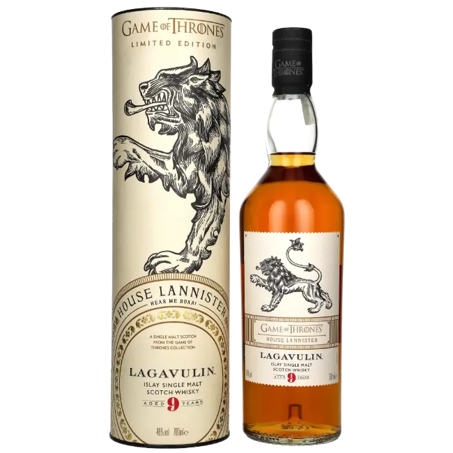 zdjęcie produktu GAME OF THRONES LAGAVULIN 9Y HOUSE LANNISTER 46% 0,7L 0