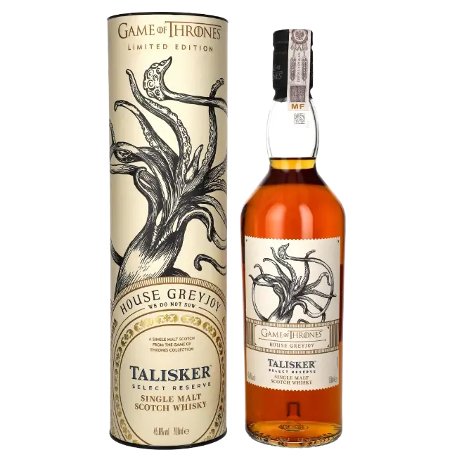zdjęcie produktu GAME OF THRONES TALISKER SELECT RESERVE HOUSE GREYJOY 45,8% 0,7L 0