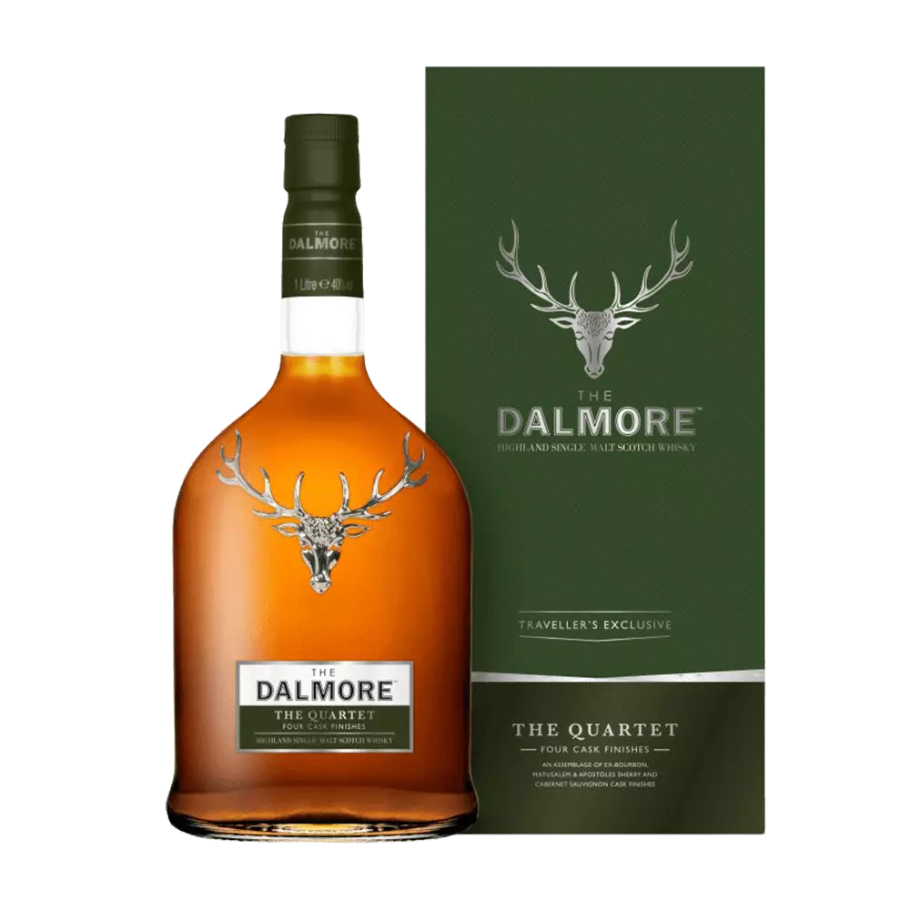🥃Whisky DALMORE QUARTET 41,5% 1L Rodzaj Single Malt - cena