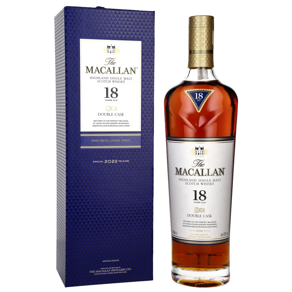 🥃Whisky MACALLAN 18 Y DOUBLE CASK 43% 0,7L Rodzaj Single