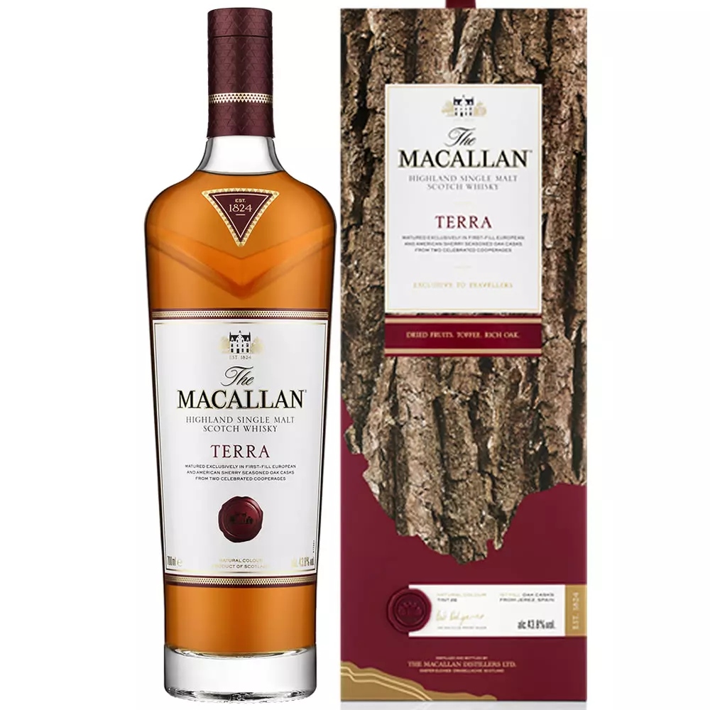 値下げThe Macallan Terra 43.8% ウイスキー 🥃Whisky MACALLAN TERRA 43,8% 0,7L Rodzaj Single Malt - cena