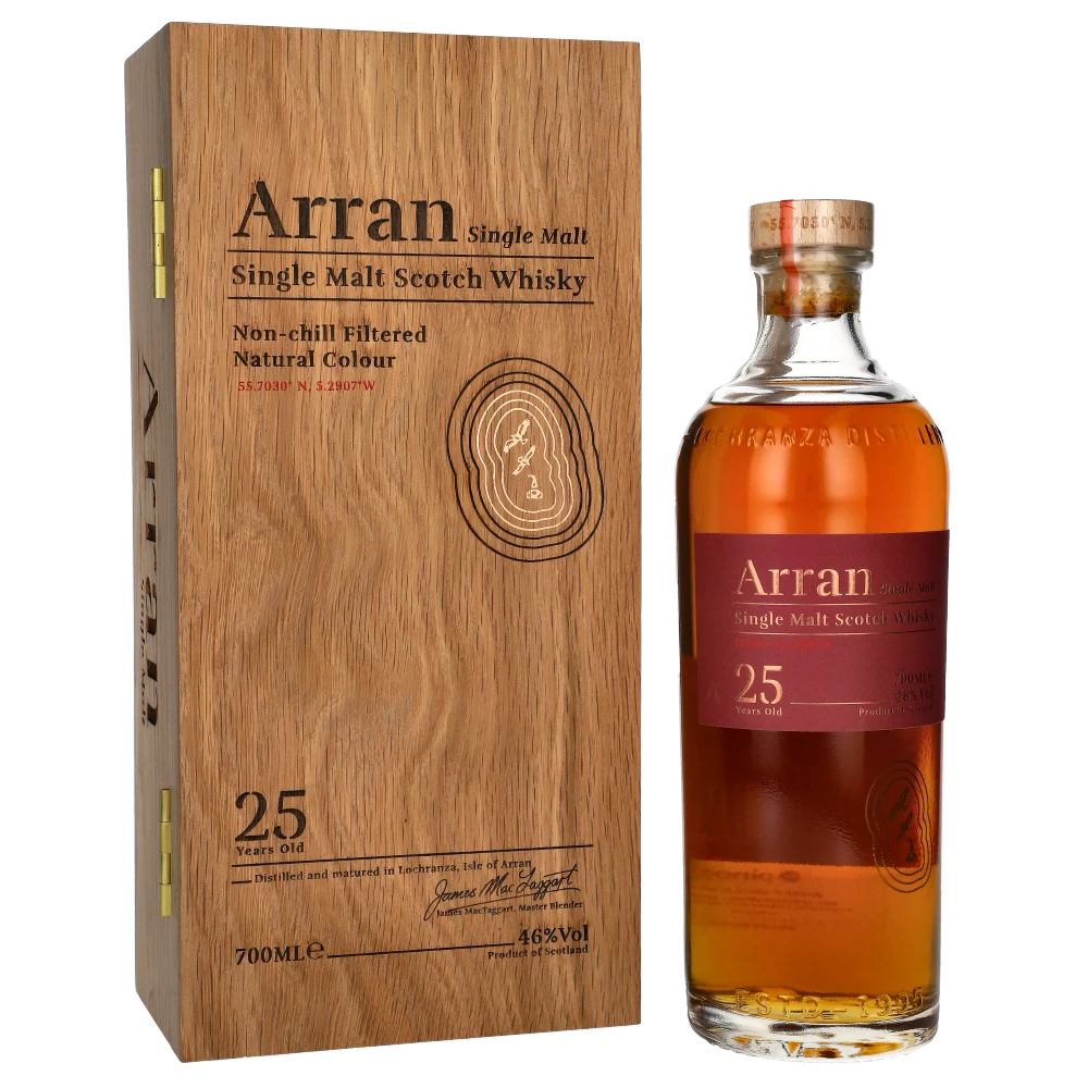 🥃Whisky ARRAN 25 Y 46% 0,7L Rodzaj Single Malt - cena i