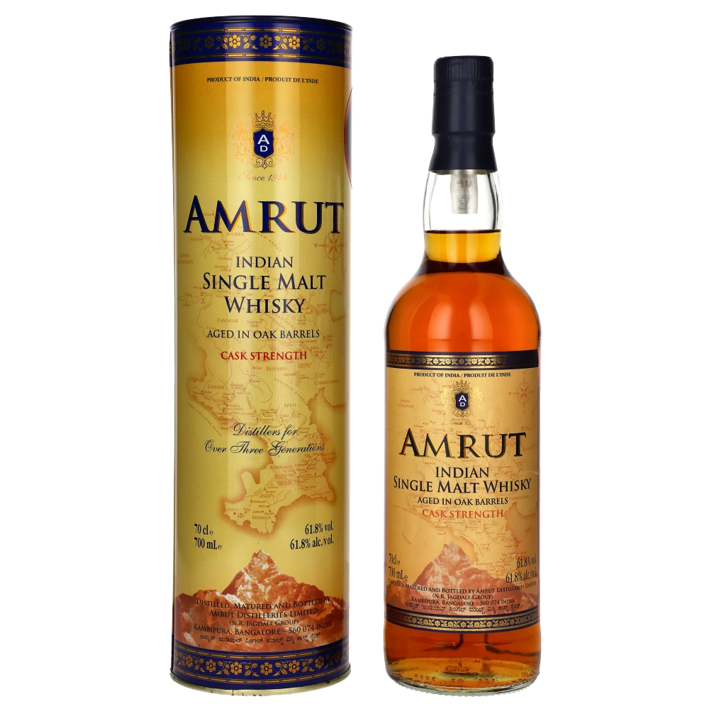 Whisky Single Malt Indien Tourbé Cask Strength 62,8% Amrut