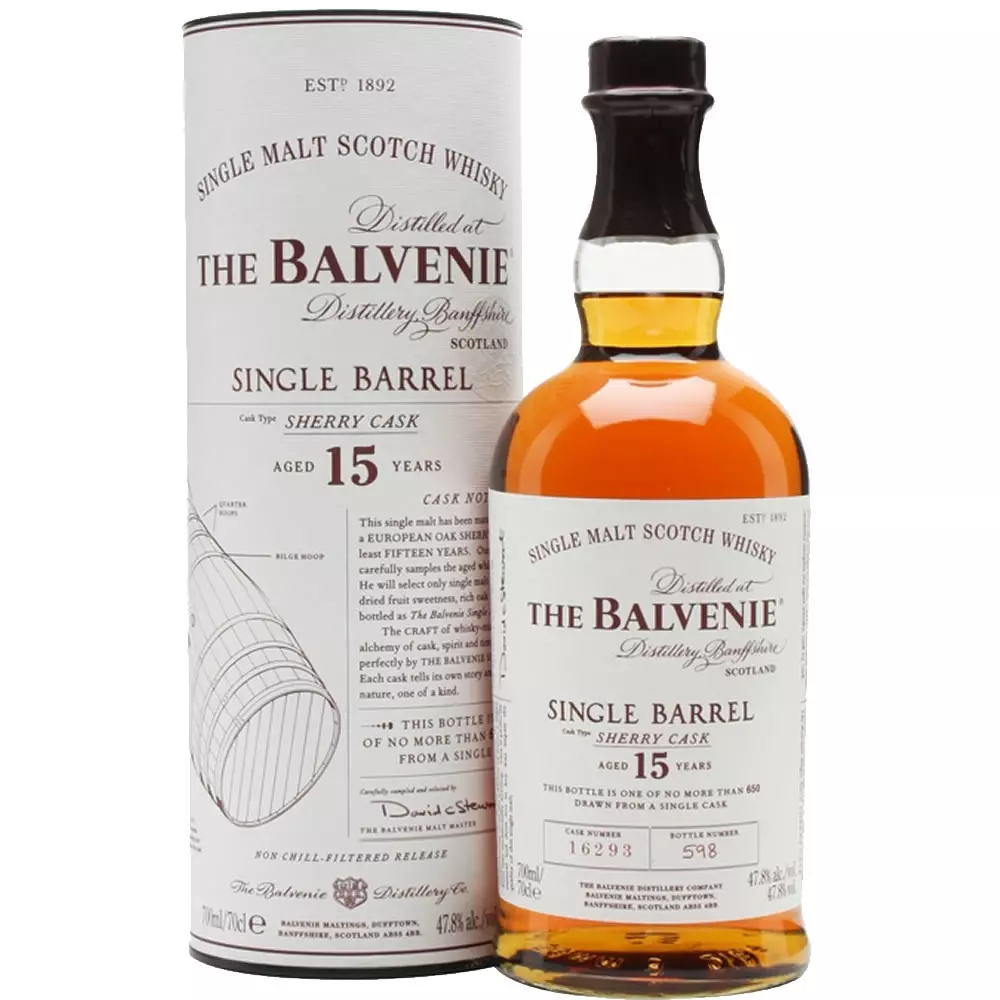 値下げBalvenie Single Barrel 15 Yearsシェリー Balvenie 15YO Single Barrel Sherry Cask #6932