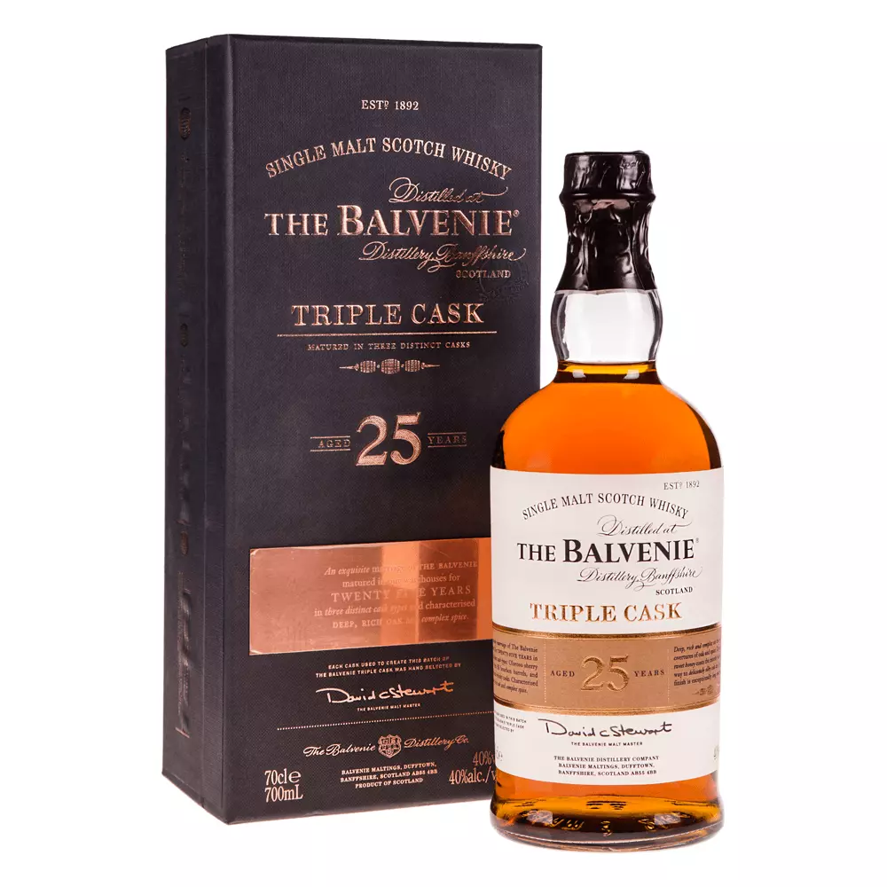 🥃Whisky BALVENIE 25Y TRIPLE CASK 40% 0,7L Rodzaj Single Malt