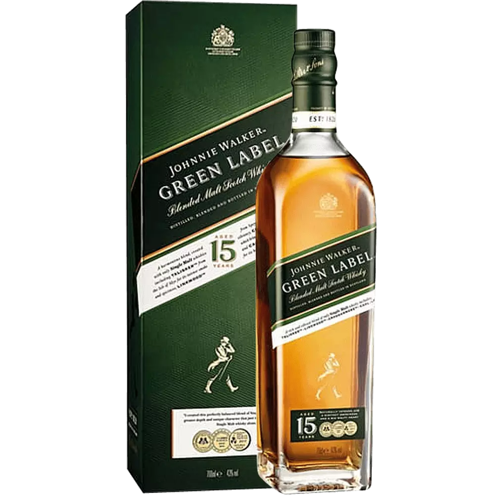 veer bijtend Losjes Pietnastoletnia whisky Johnnie Walker "Zielona" Blended Malt - cena i  opinie - Kukunawa.pl
