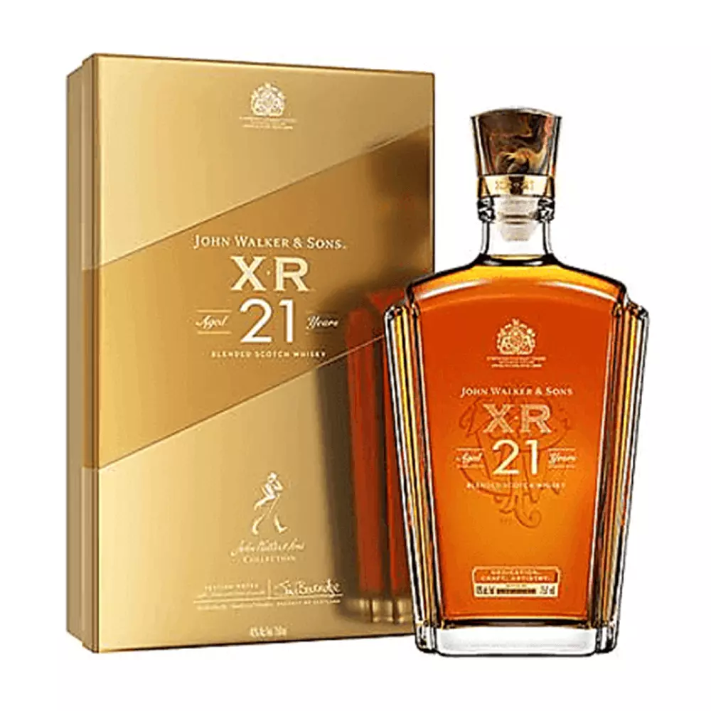 ウイスキー Johnnie Walker XR 21 🥃Whisky JOHNNIE WALKER XR 21YO 40% 1L Rodzaj Blended Malt