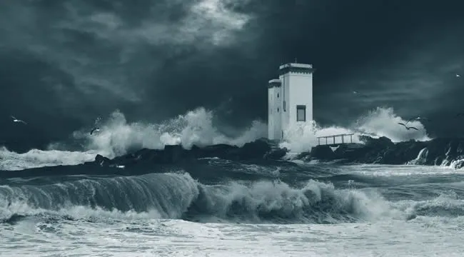 latarnia na wybrzeżu islay storm